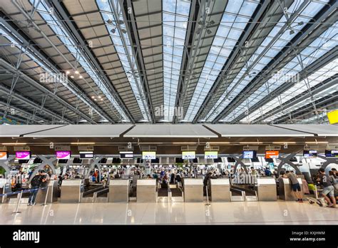 Bangkok Thailand October Check In Desk In Suvarnabhumi