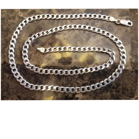 20" Sterling Silver Italian Chain - Gem