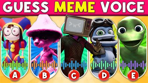 Guess Meme Song 🎵🎙️🔥 Smurf Cat Skibidi Toilet Mr Tralala Nyan Cat