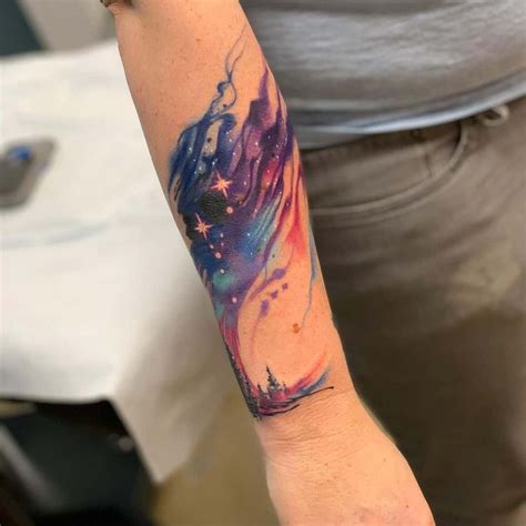 Galaxy Watercolor Tattoos 1 Watercolor Butterfly Tattoo Watercolor