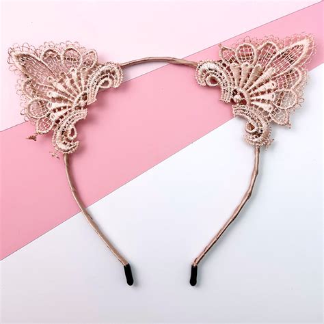 Coroniță Urechi de Pisică Dantelă Nude CATRYOSHKA