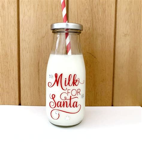 Milk For Santa Santas Milk Santas Milk Bottle Christmas Etsy