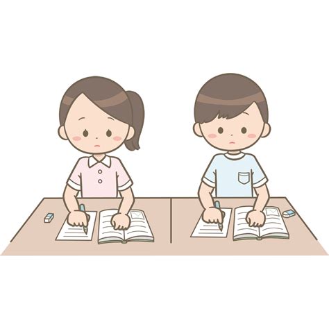 白衣を着た男女の看護学生が勉強しているイラスト🎨【フリー素材】｜看護roo [カンゴルー]