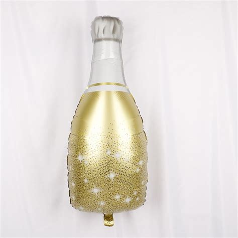 Wine Bottle Balloons Rose Gold Balloon Happy Birthday Etsy