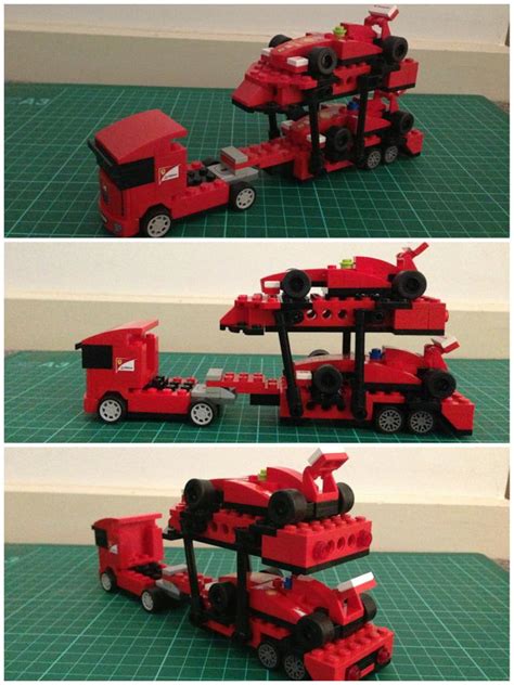 Shell Lego F1 Cars With Transporter And Home Made Trailer Imgur