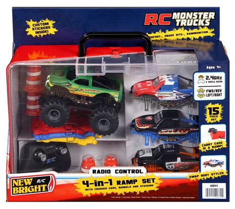 New Bright R/C Monster Truck Set - QVC.com