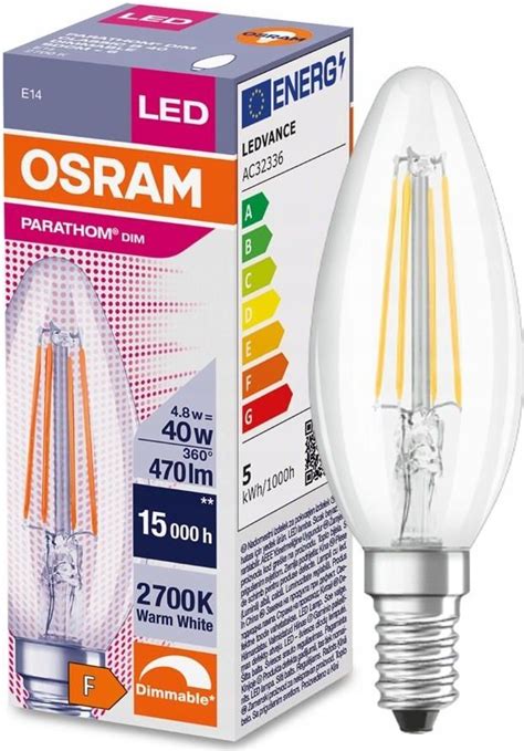 Osram Żarówka Led Świeczka 4 8W 40W 2700K E14 Dim 1219 Opinie i