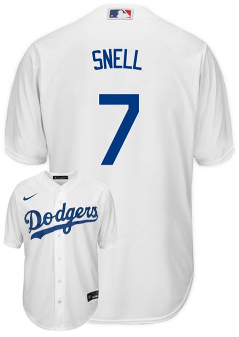 blake snell jersey la dodgers replica adult home jersey