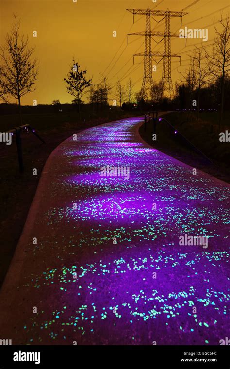 The Van Gogh Roosegaarde Cycle Path Near Eindhoven The Netherlands