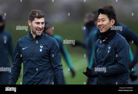 Tottenham Hotspur S Ben Davies Left And Tottenham Hotspur S Son Heung