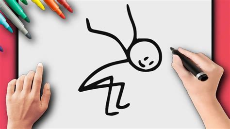 Como Desenhar Um Boneco Palito Pulando Stick Desenho Para Desenhar FÁcil Passo A Passo