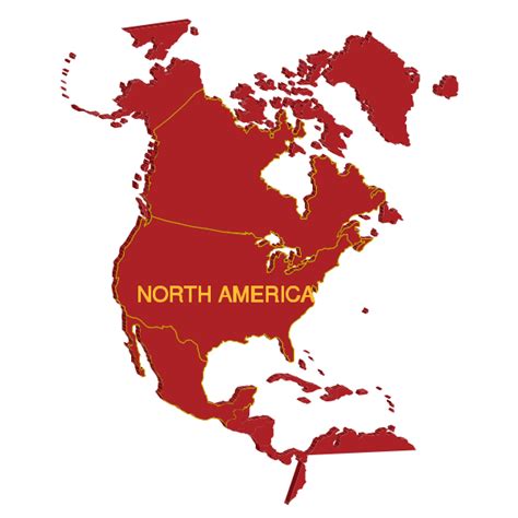 North America Map Logo Download Png