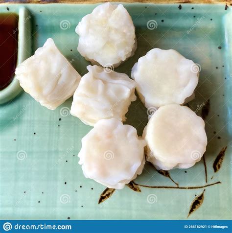 Japanese Shrimp Shumai Dumplings Stock Image - Image of plate, japanese ...