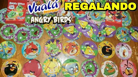 Regalando La Colección Completa de Vuala Angry Birds Tazos Caps