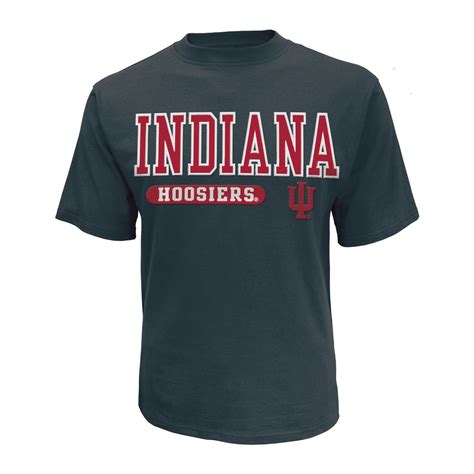 Ncaa Mens Short Sleeve Applique T Shirt Indiana Hoosiers