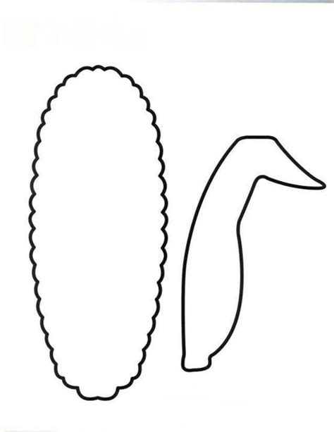 Printable Corn On The Cob Template