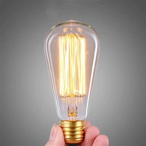 St64 Antique Retro Vintage E27 60w 220v Edison Light Bulb Incandescent