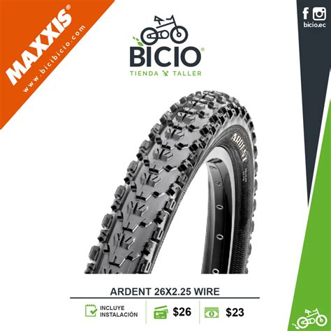 Llanta Maxxis Ardent 26 X 225 Bicio Tienda Taller De Bicicletas