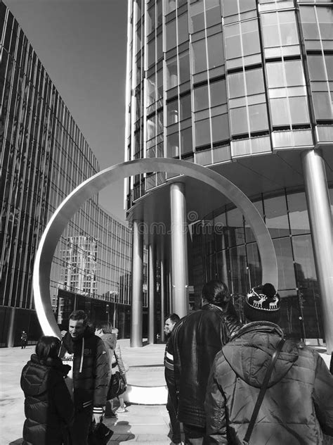 A Look at People Standing Around in Modern Warszawa - WARSAW - POLAND ...