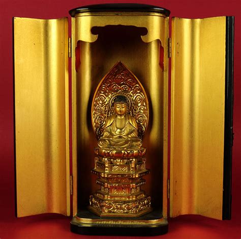 Buddhist House Altar Butsudan With Sitting Buddha Japan Catawiki