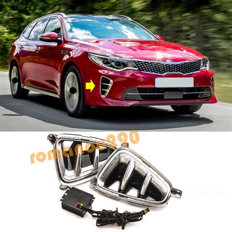 For Kia Optima K Led Daytime Running Lights Drl Fog Lights