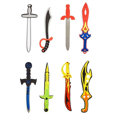 Assorted Foam Toy Swords for Children with Different Designs Including ...