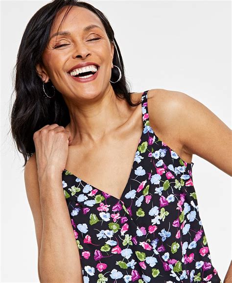 I N C International Concepts Womens Floral Print Camisole Top