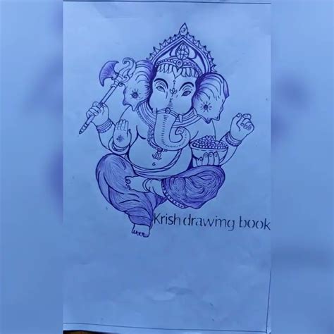 Lord Ganesha Drawing Lord Ganpati Bappa Shorts Ytshorts Bts