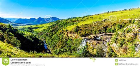 Panorama View of Lisbon Falls and the Lisbon River Valley Near Graskop ...