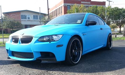 #matteblue wrap #BMW #carporn #ilovemybmw #dallascars #matte #vinylwrap #VehicleWraps #CarWraps ...