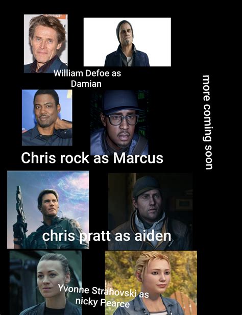 If they make a live action movie, here's our cast so far. : r/WatchDogs ...