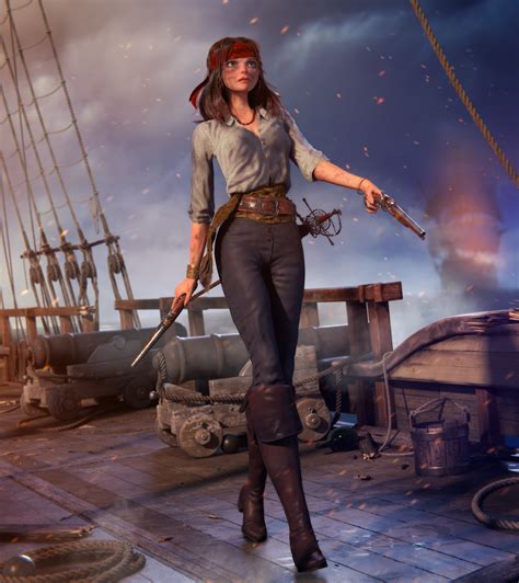 Stylized Female Character Pirate Update 17 Works In Progress