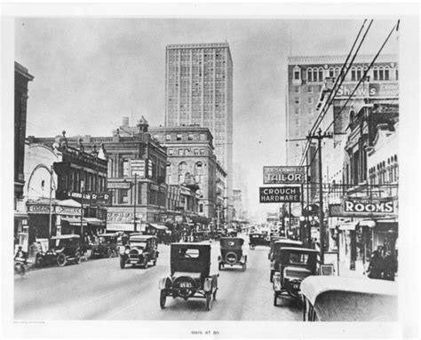 Intersection Of Eighth And Main Streets In Downtown Fort Worth Around