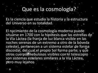 Cosmologia Ppt