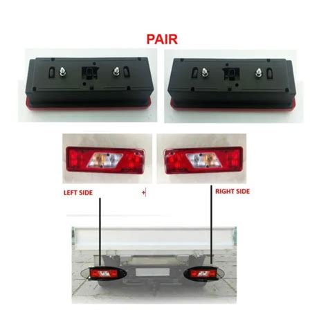 Ford Transit Mk To Rh Lh Tipper Rear Tail Light Lamp