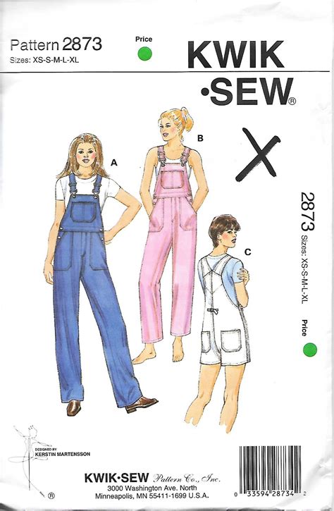 Kwik Sew Coverall Sewing Pattern DannyHallie