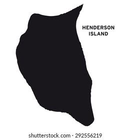 Henderson Island Map Vector Stock Vector (Royalty Free) 299558657