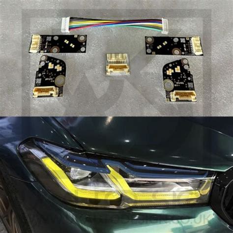 BMW M5 5 Series CSL Yellow DRL Module F90 G30 G31 LCI Laserlights