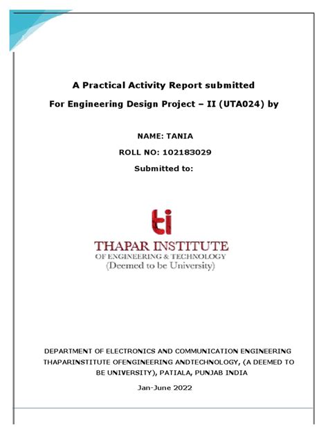 Ishika Chhabra Eced Pdf Resistor Capacitor