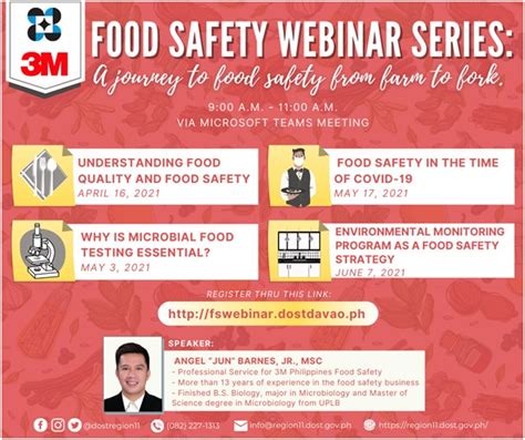 Dost Holds Food Safety Webinar Series Dostv Science For The People