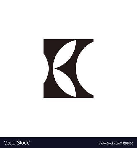 Letter Ck Simple Geometric Logo Royalty Free Vector Image