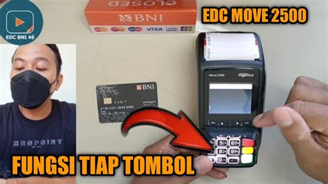 Fungsi Tombol Edc Bni Tipe Move Youtube