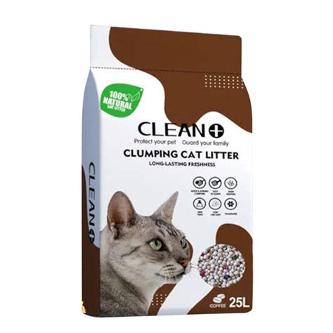 Clean Plus Clumping Cat Litter Coffee Flavor 10 Ltr Bd