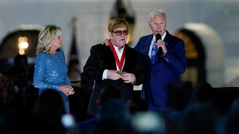 Fact Check Joe Biden Recognized Elton John With Humanities Award