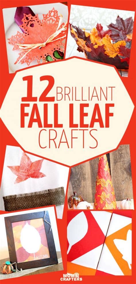 Bright + Colorful Fall Leaf Crafts * Moms and Crafters