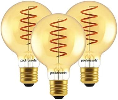 Paul Russells Led Spiral Filament Edison Screw Light E Globe G