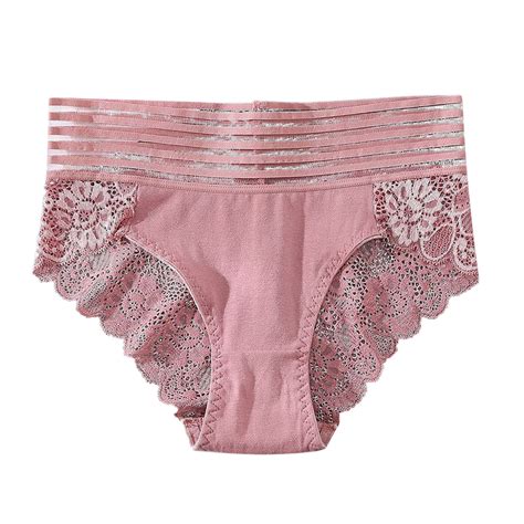 Vbarhmqrt Womens Panties Briefs Lace Lace Sexy Hollow Underwear Back