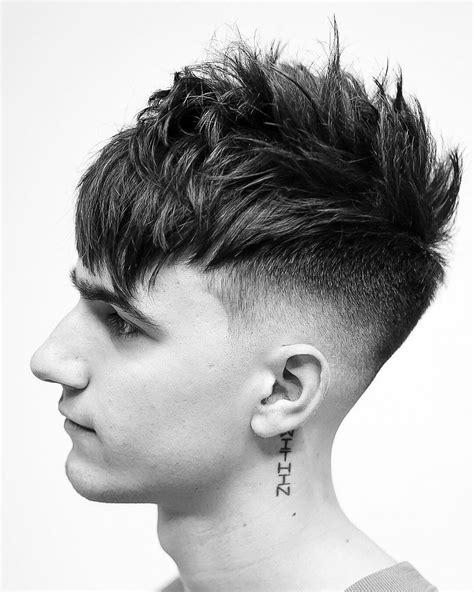 Taper Fade Spiky Hair