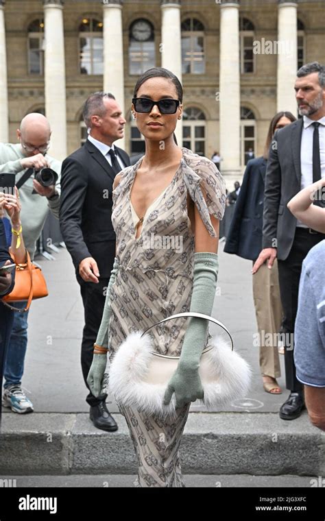 Paris France July 7 2022 Cindy Bruna Attending The Fendi Show