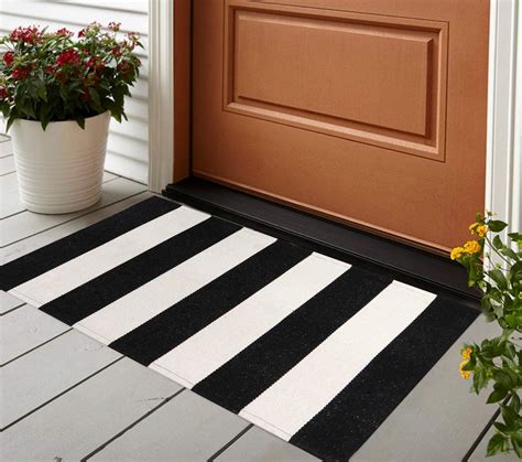 Black and White Striped Bathroom Rugs for Home | Carpets Bank